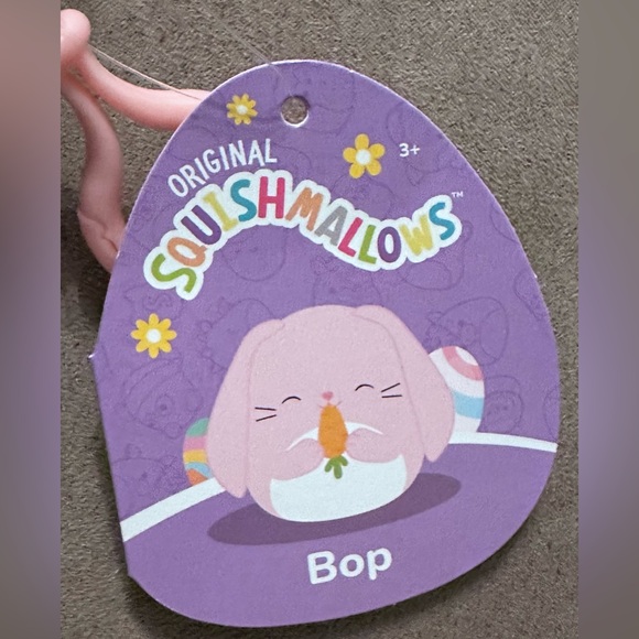 Kellytoy Bop the Carrot Bunny Squishmallow Clip-on Backpack Stuffed Plush Toy - Picture 11 of 13